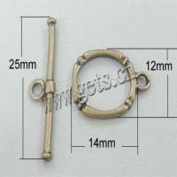 Brass Toggle Clasp, plated, fashion jewelry & single-strand Approx 2.5mm 
