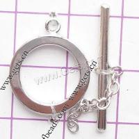 Brass Toggle Clasp, plated, fashion jewelry & single-strand 15mm Approx 2mm 