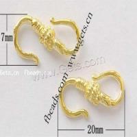 Brass S Shape Clasp, plated, durable & fashion jewelry & DIY 