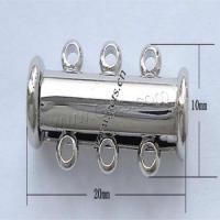 Brass Slide Lock Clasp, plated, fashion jewelry Approx 2mm 