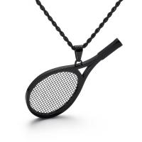 Stainless Steel Pendants, 316L Stainless Steel, Tennis Racket, plated, fashion jewelry & DIY & for man 