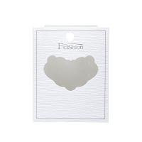 PVC Plastic Earring Card, portable & durable white    