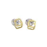 Cubic Zirconia Brass Pendants, gold color plated, fashion jewelry & with cubic zirconia Approx 0.6mm 