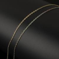Нержавеющая сталь Овальном Сеть, нержавеющая сталь, ювелирные изделия моды & DIY & Овальный цепь, разноцветный 10м/Золотник, продается Золотник