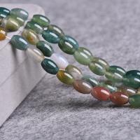 Perle agate indienne naturelle , poli, bijoux de mode & DIY, couleurs mélangées Environ 15 pouce, Environ Vendu par brin