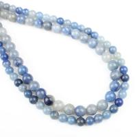 Perles Aventurine bleu , aventurine bleue, Rond, normes différentes pour le choix, bleu Environ 1mm Environ 14.9 pouce, Vendu par brin