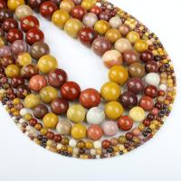 Yolk Stone Bead, Round Approx 1mm Approx 14.9 Inch 