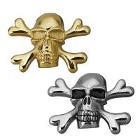 Stainless Steel Skull Pendant, plated, fashion jewelry Approx 