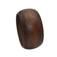 Wood Bracelets, vintage & for woman, brown, 38mm, 8mm, Inner Approx 65mm 