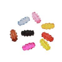 Perles acryliques transparentes, Acrylique, DIY, couleurs mélangées Environ 2mm, Environ Vendu par sac