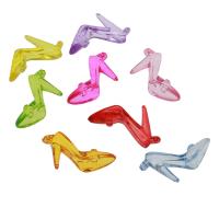 Pendentifs acryliques en translucides, Acrylique, chaussures, DIY & transparent, couleurs mélangées Environ 1.5mm, Environ Vendu par sac