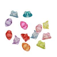 Pendentifs acryliques en translucides, Acrylique, lingot, DIY & transparent, couleurs mélangées Environ 2mm, Environ Vendu par sac