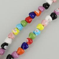 Printing Porcelain Beads, Cat, mixed colors Approx 2mm Approx 13 Inch, Approx 