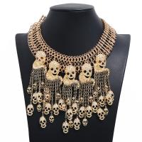 Fashion Statement Necklace, Zinc Alloy, plated, fashion jewelry & for woman & with rhinestone nickel, lead & cadmium free .78 Inch 