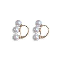 South Sea Shell Drop Earrings, Zinc Alloy, with Shell Pearl, plated, fashion jewelry & for woman nickel, lead & cadmium free, 23mm 