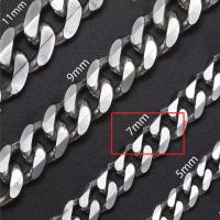 Stainless Steel Singapore Chain, plated, curb chain, brown 