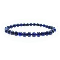 Naturelle Lapis Lazuli Bracelet, avec fil élastique, bijoux de mode & unisexe, 6mm, Vendu par brin