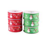 Christmas Ribbons, Polyester, durable & Christmas Design & fashion jewelry 25mm 