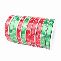 Christmas Ribbons, Polyester, durable & Christmas Design & fashion jewelry 10mm 