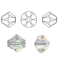 Abalorios de cristal de murano facetado, Bricolaje, más colores para la opción, 4mm, 600PCs/Caja, Vendido por Caja