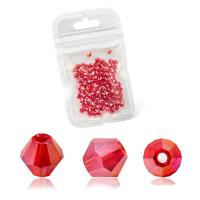 Bicone Crystal Beads, Crystal CAL, 4mm, Approx 