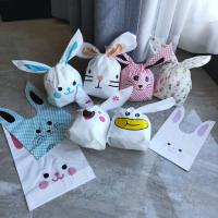 Plastic Drawstring Bag, Rabbit, printing  