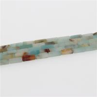 Perles amazonite, rectangle, poli, DIY, couleurs mélangées Environ 15.35 pouce, Environ Vendu par brin