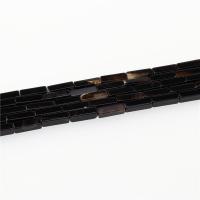 Natural Black Agate Beads, Rectangle, polished, DIY, black Approx 15.35 Inch, Approx 