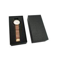 Boîte de montre en carton, papier, rectangle, noire Vendu par PC