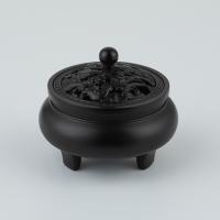 Buy Incense Holder and Burner in Bulk , Copper Alloy, Carved, for home and office & durable, black 
