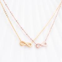 Floating Charm Necklace, Titanium Steel, with 2.4inch extender chain, Infinity, plated, rolo chain & for woman 18mm Approx 15.7 Inch 