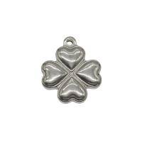 Stainless Steel Clover Pendant, Four Leaf Clover, original color Approx 1.5mm 