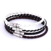 Cowhide Bracelets, leather cord, fashion jewelry 21CM x0.4CM 