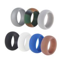 Silicone Finger Ring, 7 pieces & for man, 8mm 