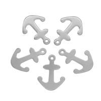 Stainless Steel Ship Wheel & Anchor Pendant, 304 Stainless Steel, original color Approx 1mm 