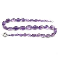 Quartz Necklace, Amethyst, Unisex, purple Approx 18.9 Inch 