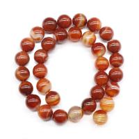 Lace Agate Beads, Round, polished, DIY red Approx 15.7 Inch 