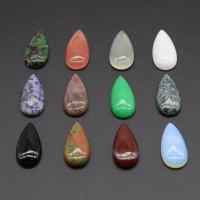 Gemstone Cabochons, Natural Stone, Teardrop, polished, random style & DIY, mixed colors 
