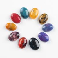 Mixed Agate Beads, Oval, Random Color 