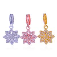 Cubic Zirconia Micro Pave Brass Pendant, with Cubic Zirconia, fashion jewelry 