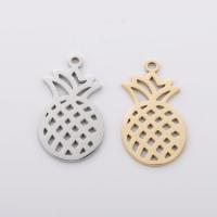 Stainless Steel Hollow Pendant, Pineapple, polished, DIY Approx 1.4mm 