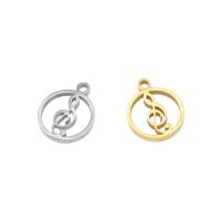 Stainless Steel Pendants, 304 Stainless Steel, Music Note 10/Bag 