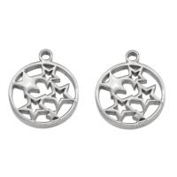 Stainless Steel Pendants, 304 Stainless Steel, Round 10/Bag 