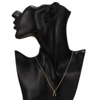 Zinc Alloy Necklace, with Paper, for woman, gold 