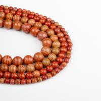 Grain Stone Beads, Round, brown, nickel, lead & cadmium free 