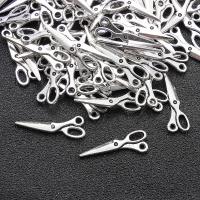 Zinc Alloy Scissors Pendants, antique silver color plated, DIY Approx 