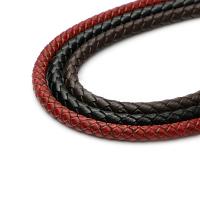 Cowhide Leather Cord, vintage & DIY & braided 8mm 