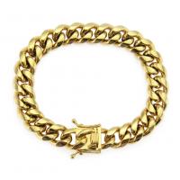 Men Bracelet, Stainless Steel, fashion jewelry & for man, gold 