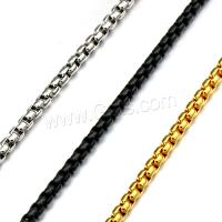 Stainless Steel Chain Necklace, 316L Stainless Steel, plated, DIY 