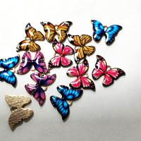 Zink Legierung Emaille Anhänger , Zinklegierung, Schmetterling, plattiert, DIY, keine, 22x10mm, 10PCs/Tasche, verkauft von Tasche